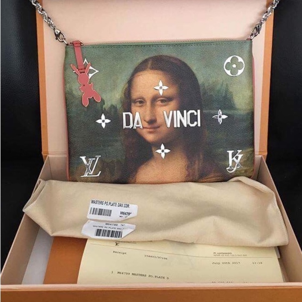 NIB Authentic Louis Vuitton Da Vinci Mona Lisa Clutch